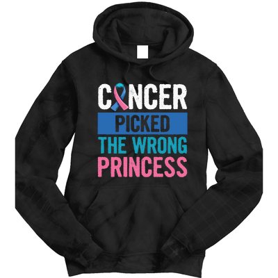 Thyroid Awareness Design For A Thyroid Cancer Warrior Tie Dye Hoodie