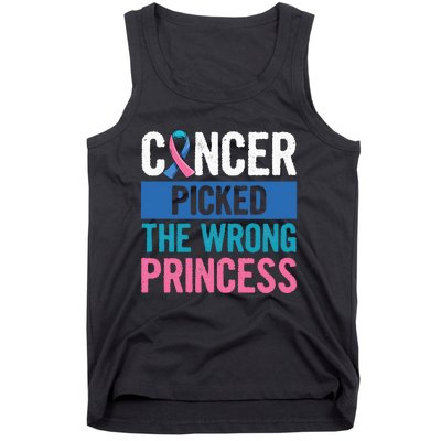 Thyroid Awareness Design For A Thyroid Cancer Warrior Tank Top