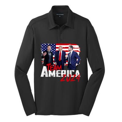 The American Dream Team Silk Touch Performance Long Sleeve Polo