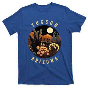 Tucson Arizona Desert At Night Painting Gift T-Shirt