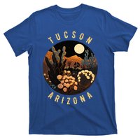 Tucson Arizona Desert At Night Painting Gift T-Shirt