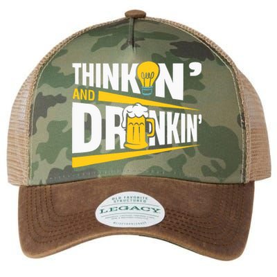 Thinkin And Drinkin | Pub Quiz Game | Trivia Night Legacy Tie Dye Trucker Hat