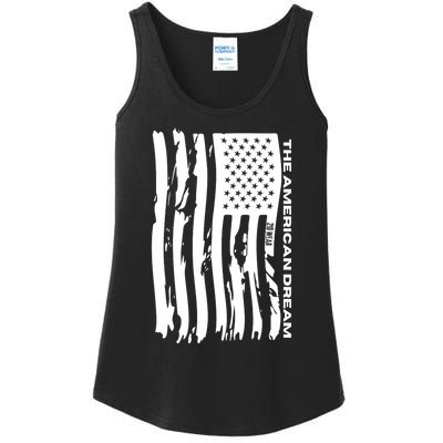 The American Dream Usa American Flag Patriotic Apparel Proudly Patriotic Ladies Essential Tank