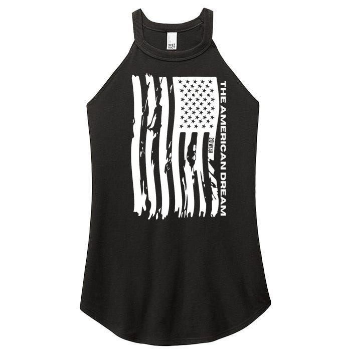 The American Dream Usa American Flag Patriotic Apparel Proudly Patriotic Women’s Perfect Tri Rocker Tank