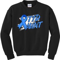 T1d Aunt Diabetic Type 1 Diabetes Awareness Kids Gift Kids Sweatshirt