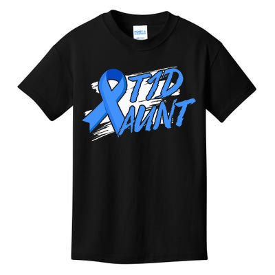 T1d Aunt Diabetic Type 1 Diabetes Awareness Kids Gift Kids T-Shirt