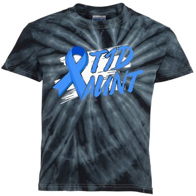 T1d Aunt Diabetic Type 1 Diabetes Awareness Kids Gift Kids Tie-Dye T-Shirt