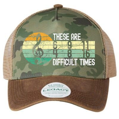 These Are Difficult Times Music Sheet Funny Band Gift Orchestra Musical Gift Legacy Tie Dye Trucker Hat