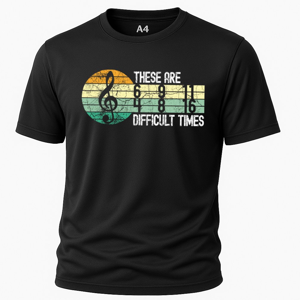 These Are Difficult Times Music Sheet Funny Band Gift Orchestra Musical Gift Cooling Performance Crew T-Shirt