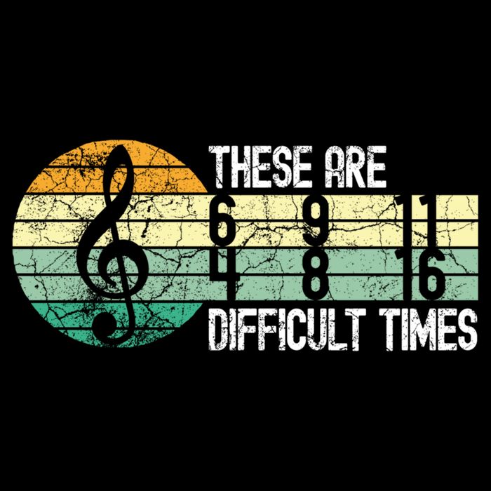 These Are Difficult Times Music Sheet Funny Band Gift Orchestra Musical Gift Cooling Performance Crew T-Shirt