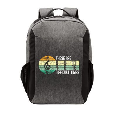 These Are Difficult Times Music Sheet Funny Band Gift Orchestra Musical Gift Vector Backpack