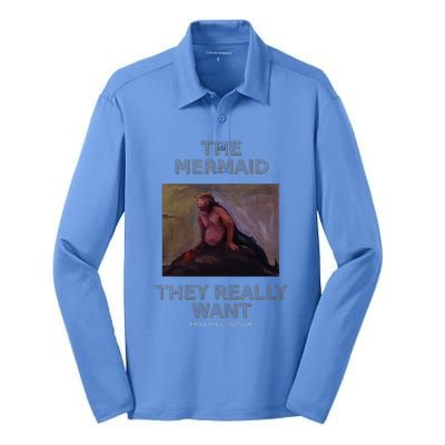 Troll Artist Dot Com The Mermaid They Really Want Silk Touch Performance Long Sleeve Polo