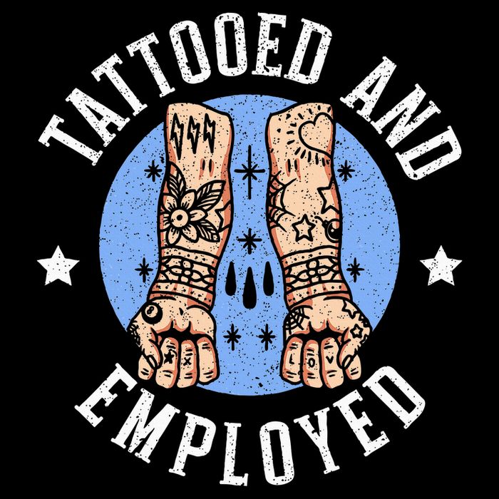 Tattooed And Employed Tattoo Lover Tattooing Ink Junkie 16 in Basic Backpack
