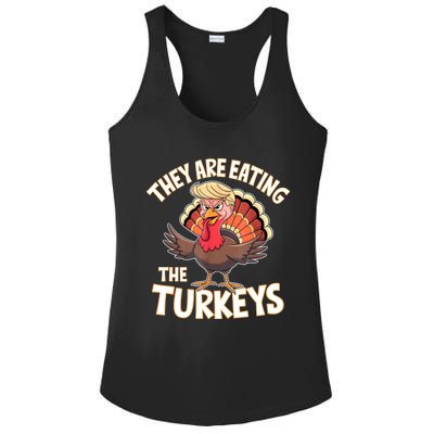 They Are Eating The Turkeys Thanksgiving Humor Ladies PosiCharge Competitor Racerback Tank