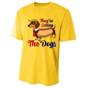 They Are Eating The Dogs Meme Dachshund Donald Trump Debate Performance Sprint T-Shirt