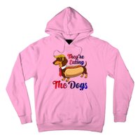 They Are Eating The Dogs Meme Dachshund Donald Trump Debate Hoodie