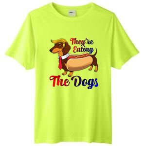 They Are Eating The Dogs Meme Dachshund Donald Trump Debate Tall Fusion ChromaSoft Performance T-Shirt