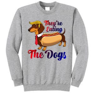 They Are Eating The Dogs Meme Dachshund Donald Trump Debate Sweatshirt