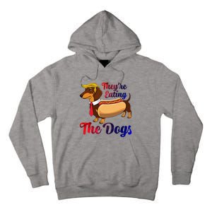 They Are Eating The Dogs Meme Dachshund Donald Trump Debate Tall Hoodie