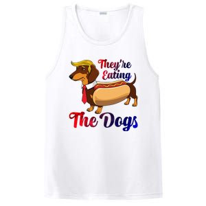 They Are Eating The Dogs Meme Dachshund Donald Trump Debate PosiCharge Competitor Tank