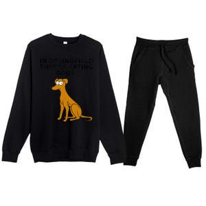 They Are Eating Dogs Trump Kamala Harris Debate Premium Crewneck Sweatsuit Set