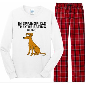 They Are Eating Dogs Trump Kamala Harris Debate Long Sleeve Pajama Set