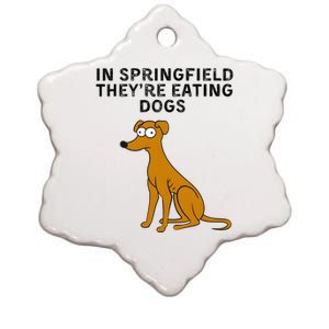 They Are Eating Dogs Trump Kamala Harris Debate Ceramic Star Ornament