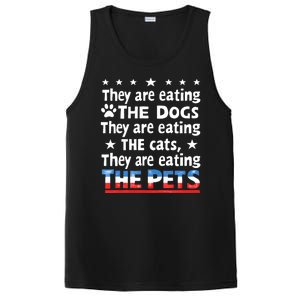 They Are Eating The Dogs The Cats The Pets Funny Trump PosiCharge Competitor Tank