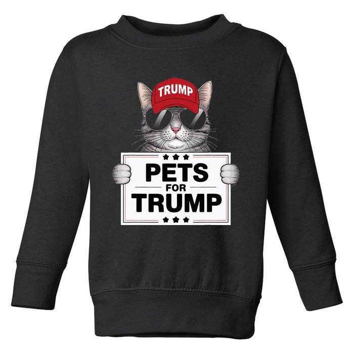 They Are Eating The Cats Trump 2024 Save Our Pets Toddler Sweatshirt