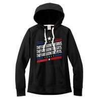 They Are Eating The Dogs The Cats The Pets Funny Trump Women's Fleece Hoodie