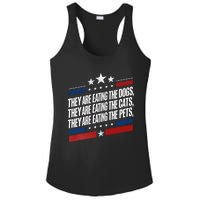 They Are Eating The Dogs The Cats The Pets Funny Trump Ladies PosiCharge Competitor Racerback Tank