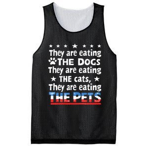 They Are Eating The Dogs The Cats The Pets Funny Trump And Kamala Debate Mesh Reversible Basketball Jersey Tank