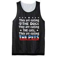 They Are Eating The Dogs The Cats The Pets Funny Trump Mesh Reversible Basketball Jersey Tank