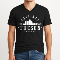Tucson Arizona Est 1775 Skyline V-Neck T-Shirt