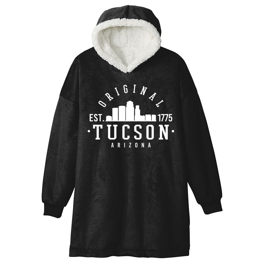 Tucson Arizona Est 1775 Skyline Hooded Wearable Blanket
