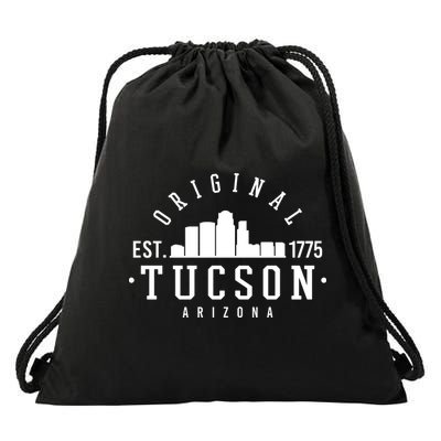 Tucson Arizona Est 1775 Skyline Drawstring Bag
