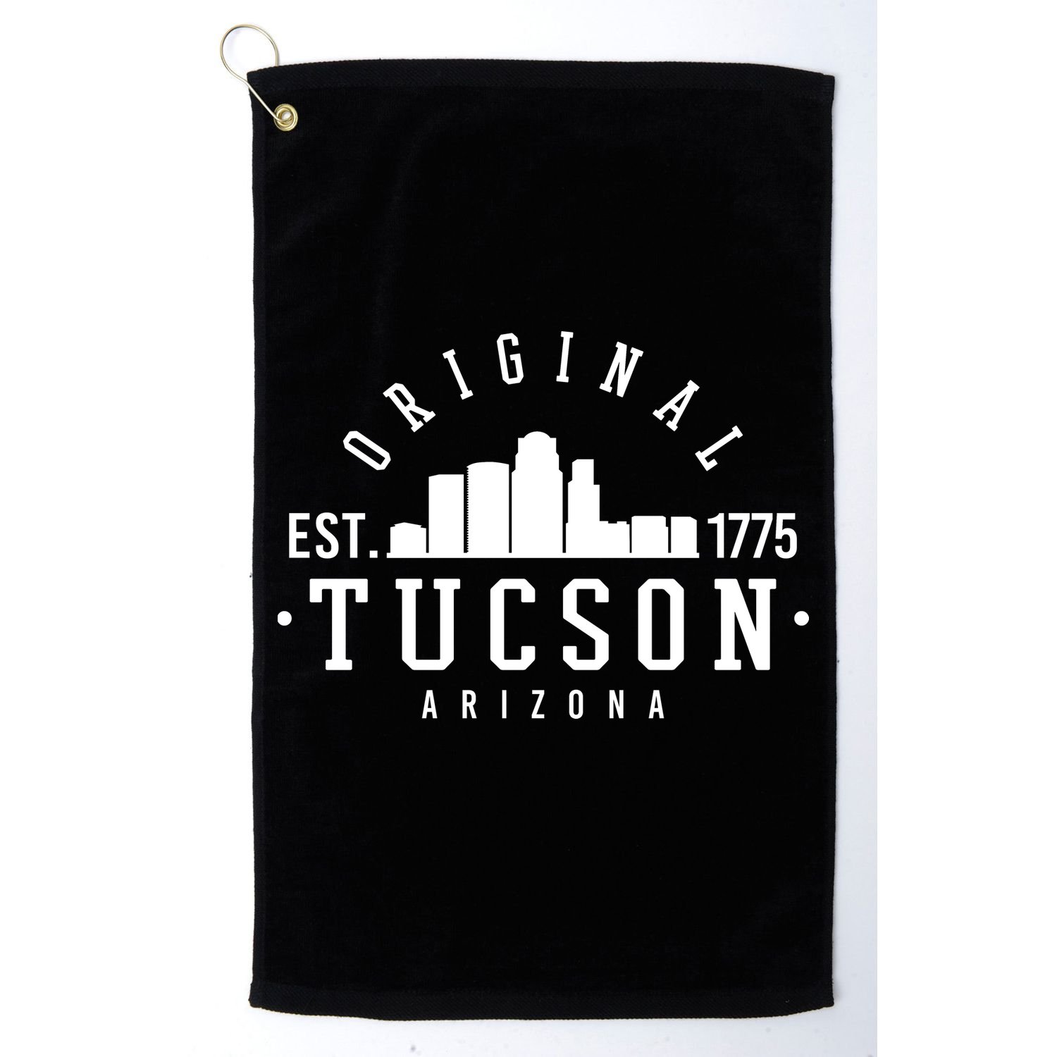 Tucson Arizona Est 1775 Skyline Golf Towel