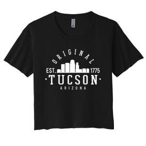 Tucson Arizona Est 1775 Skyline Women's Crop Top Tee