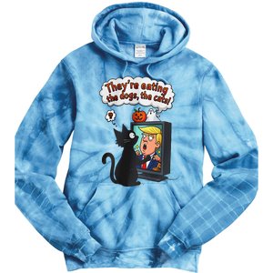 They Are Eating The Dogs The Cats Quote Tie Dye Hoodie