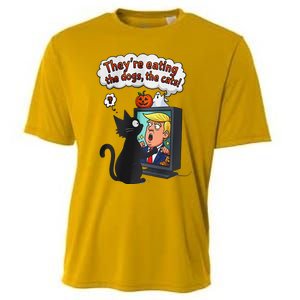 They Are Eating The Dogs The Cats Quote Cooling Performance Crew T-Shirt