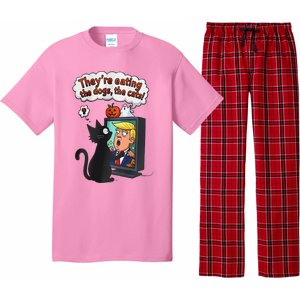 They Are Eating The Dogs The Cats Quote Pajama Set