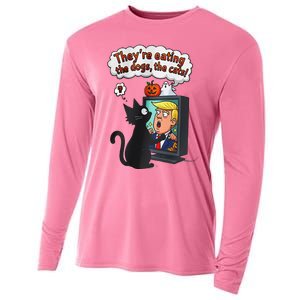 They Are Eating The Dogs The Cats Quote Cooling Performance Long Sleeve Crew