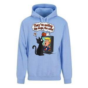 They Are Eating The Dogs The Cats Quote Unisex Surf Hoodie