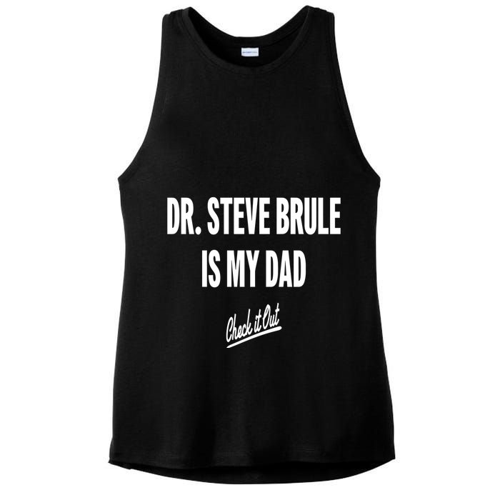 Tim And Eric Dr Steve Brule Is My Dad Check It Out Ladies PosiCharge Tri-Blend Wicking Tank