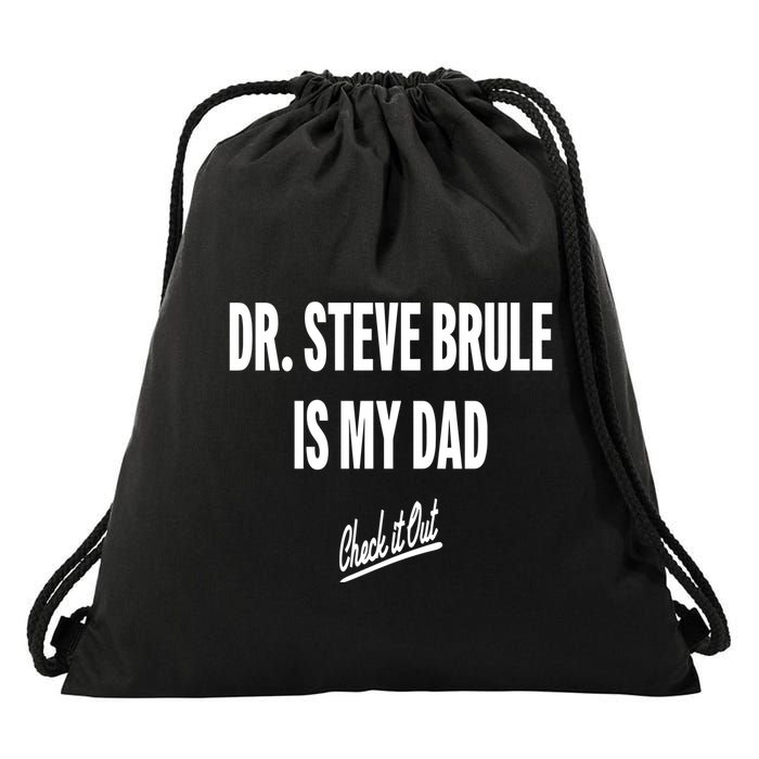 Tim And Eric Dr Steve Brule Is My Dad Check It Out Drawstring Bag