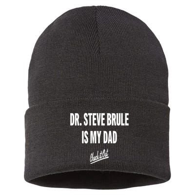 Tim And Eric Dr Steve Brule Is My Dad Check It Out Sustainable Knit Beanie