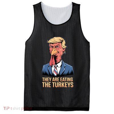 They Are Eating The Turkeys Mesh Reversible Basketball Jersey Tank