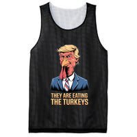 They Are Eating The Turkeys Mesh Reversible Basketball Jersey Tank