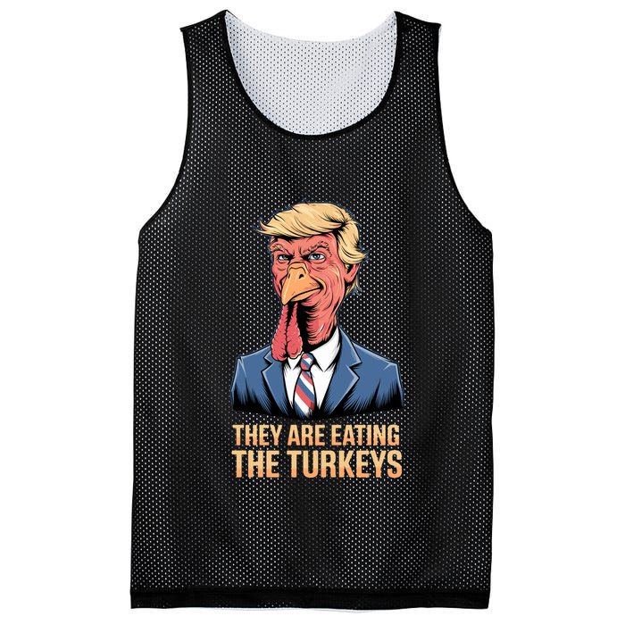 They Are Eating The Turkeys Mesh Reversible Basketball Jersey Tank