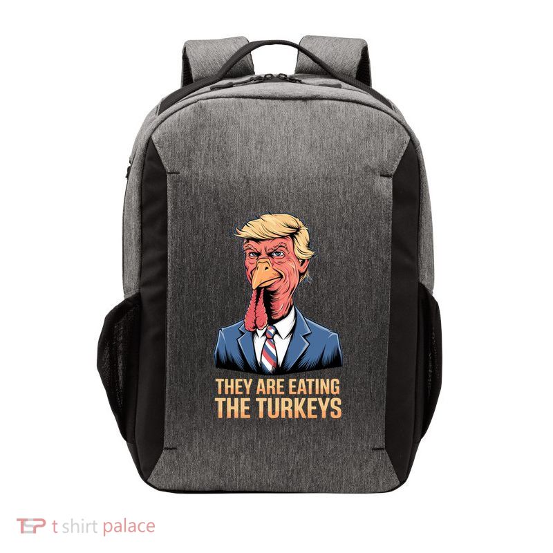 They Are Eating The Turkeys Vector Backpack